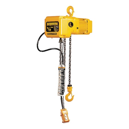 Harrington Extended Lift Electric Chain Hoist SNER005S-50