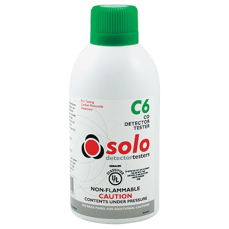 Sdi Carbon Monoxide Detector Tester, CO Detector, Fast Test and Reset Time, 50 Degrees to 95 Degrees F SOLOC6