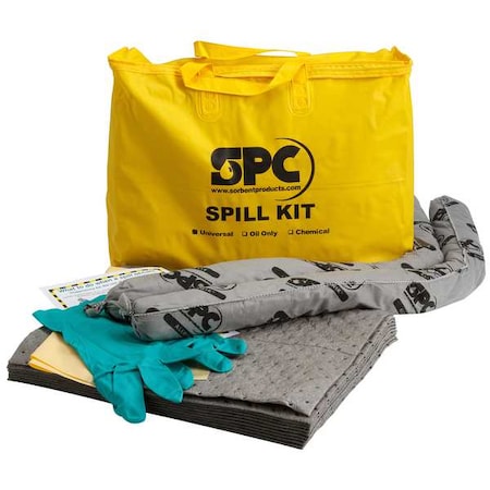 BRADY SPC ABSORBENTS Spill Kit, Universal, Yellow SKA-PP-TAA