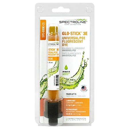 Spectroline Fluorescent Dye, Amber, 0.5 oz, Cartridge SPE-GS3E-CS
