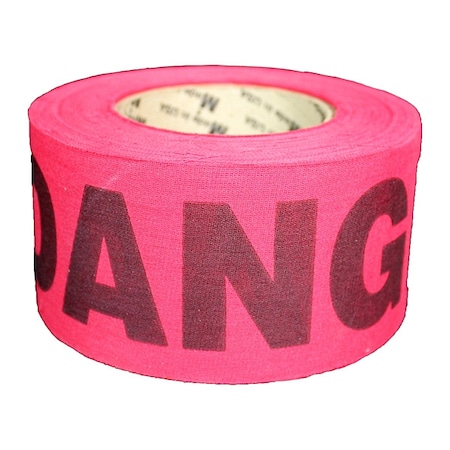 Zoro Select Barricade Tape, Danger, Red, 2 in Wide x 135 ft Length, Wood Fiber, 5 mil SRP2135R1164-200