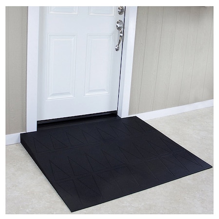 Saferesidential Ramps ADA Ramp, 3-1/2" H, 38-1/2" L, 48" W, Blk SRR2350