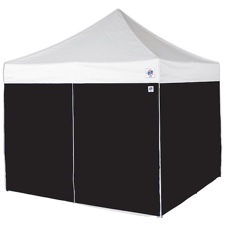 E-Z Up Sidewall, Black, 10 ft W, 10 ft H SR104TCBK04