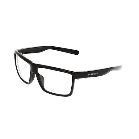 Mcr Safety Swagger (SR2), Safety Glasses, Anti-Fog, Clear Lens, Black Frame, Full-Frame SR210AF
