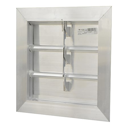 Canarm Manual Damper, Aluminum, Square SR3214X14