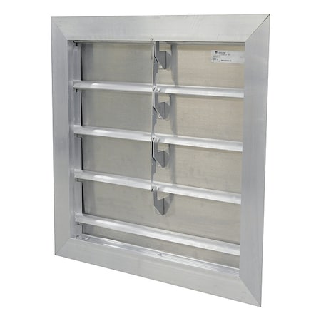 Canarm Manual Damper, Aluminum, Square SR3220X20