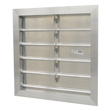 Canarm Manual Damper, Aluminum, Square SR3224X24