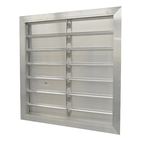 Canarm Manual Damper, Aluminum, Square SR3230X30