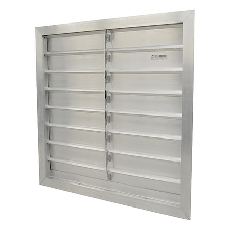 Canarm Manual Damper, Aluminum, Square SR3236X36