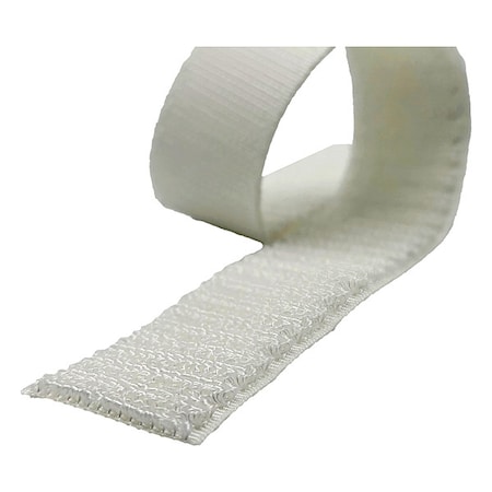 Zoro Select Hook-and-Loop Fastener, Silver, Roll SSL200