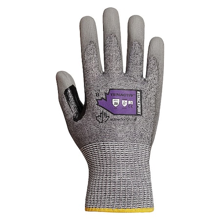 Superior Glove Cut-Resistant Coated Gloves, Cut Level A6 , Dipped , Polyurethane , Smooth , 9 1 PR STACXPURT-9