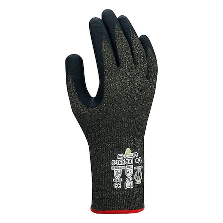 Showa Coated Gloves, Nitrile, S, PR, VF, 160G05, S 1 PR S-TEX581S-06-V