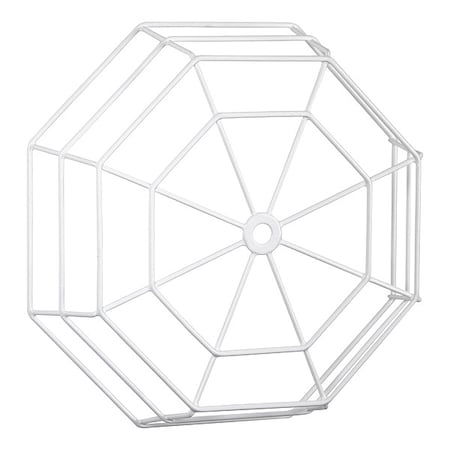 Safety Technology International Clock/Bell Guard, Steel, Flush Mount, 14 1/4 in W x 14 1/4 in H x 3 5/8 in D, White STI-9635