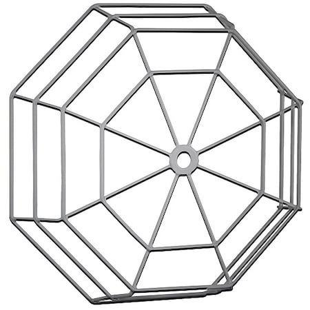 Safety Technology International Clock/Bell Guard, Stainless Steel, Flush Mount, 14 1/4 in W x 14 1/4 in H x 3 5/8 in D, White STI-9635-SS