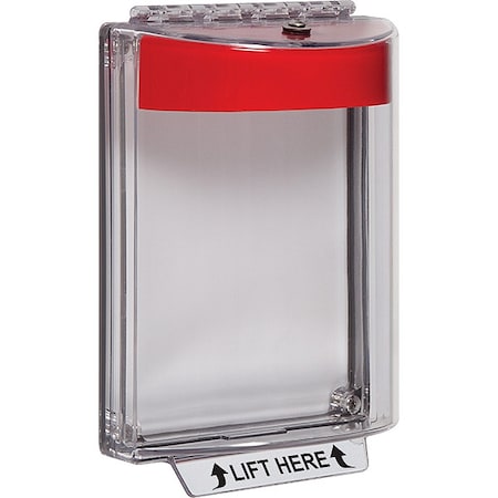 Safety Technology International Universal Stopper Cover, Polycarbonate, Flush Mount, 5 1/2 in W x 8 1/8 in H x 2 5/8 in D STI-13010NR