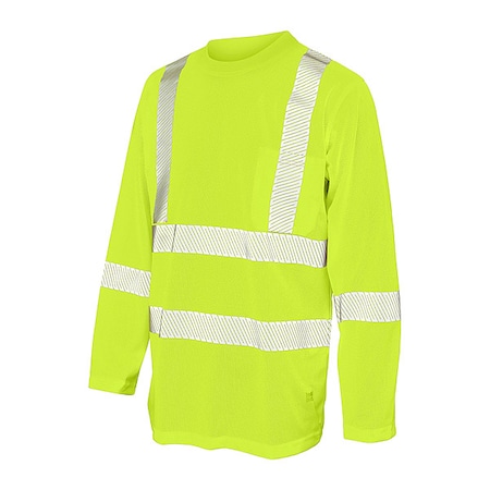 Tough Duck Men's T-Shirt, Polyester, Pullover, 1 Pocket(s), Green, S ST081