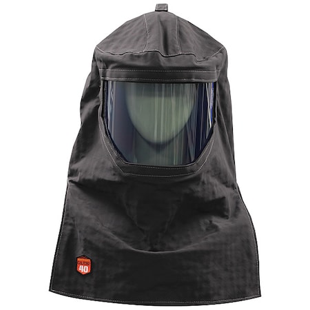 Mechanix Wear Arc Flash Lift Front Hood, 4 PPE CAT, 40 cal/sq cm, Polycarbonate Window, Charcoal Grey, Universal SWH-40H-GPGY