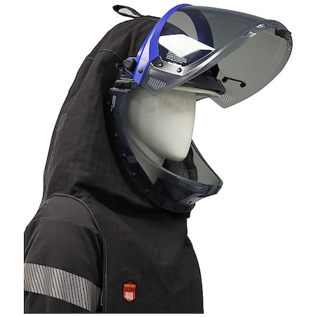 Mechanix Wear Arc Flash Lift Front Hood, 4 PPE CAT, 40 cal/sq cm, Polycarbonate Window, Charcoal Grey, Universal SWH-40H3P-GPGY