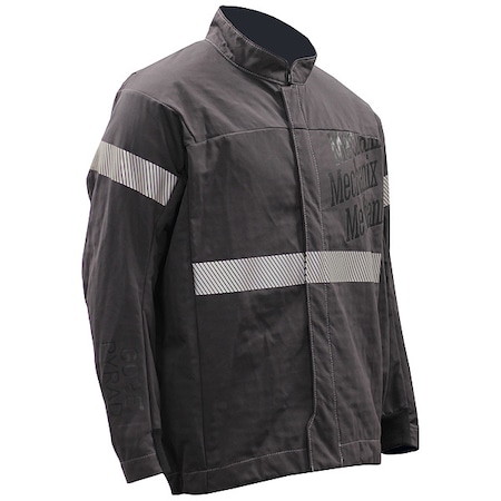 Mechanix Wear Jacket, 40 cal/sq cm, XL, 9.2 oz/sq yd Zipper Closure SWJ-40-GPGY-XL