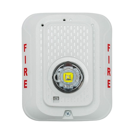System Sensor Fire Alarm Strobe, Indoor, Plastic, White SWLED