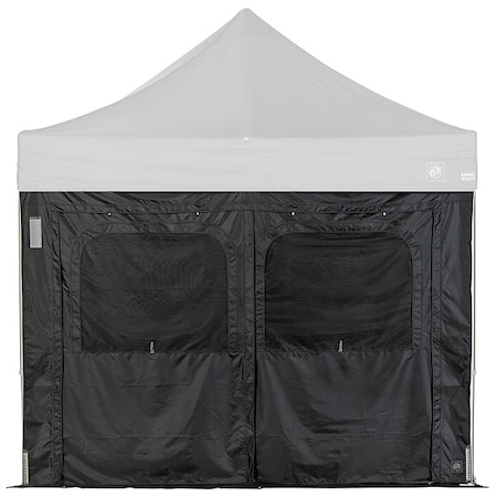 E-Z Up Sidewall, Black, 10 ft W, 10 ft H SWPRO3FXTDWF10BK