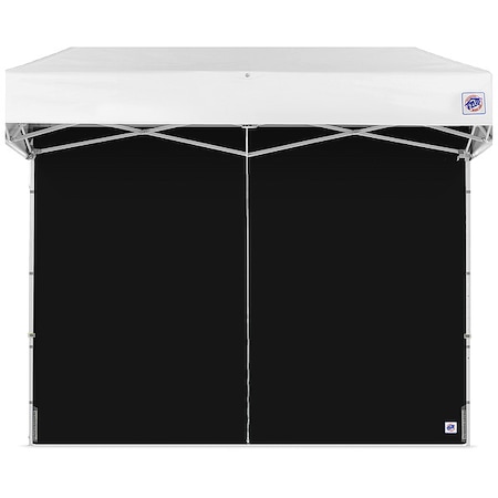 E-Z Up Middle Zipper Sidewall, Black, 8 ft H SWP3FXTM8BK