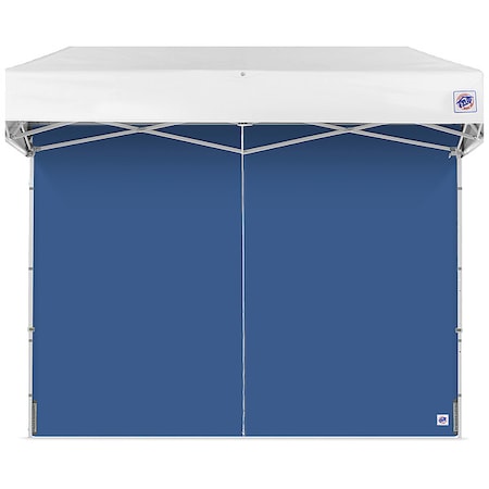 E-Z Up Middle Zipper Sidewall, Blue, 8 ft H SWP3FXTM8RB