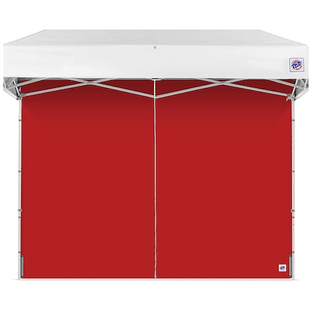 E-Z Up Middle Zipper Sidewall, Red, 8 ft W, 8 ft H SWP3FXTM8RD