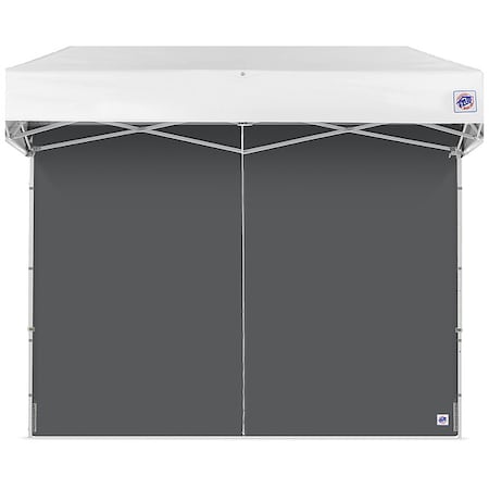 E-Z Up Middle Zipper Sidewall, Gray, 8 ft H SWP3FXTM8SG