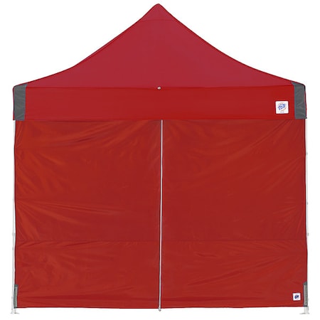 E-Z Up Professional Middle Zipper Sidewall, Red SWP3M10MCRD