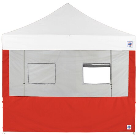 E-Z Up Food Booth Sidewall, Red, 10 ft W, 10 ft H SW3FB10FXTRD