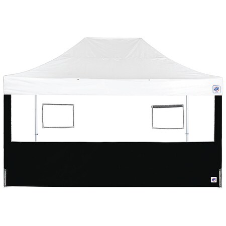 E-Z Up Food Booth Sidewall, Black, 15 ft H SW3FB15FXTBK