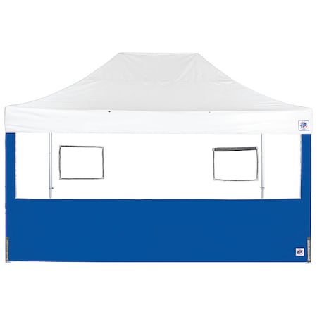 E-Z Up Food Booth Sidewall, Blue, 15 ft W, 15 ft H SW3FB15FXTMC2WRB
