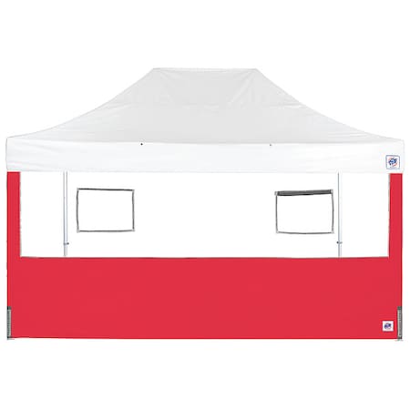 E-Z Up Food Booth Sidewall, Red, 15 ft W, 15 ft H SW3FB15FXTRD