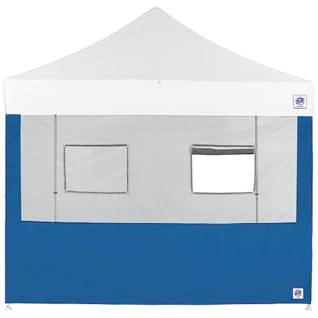 E-Z Up Food Booth Sidewall, Blue, 8 ft W, 8 ft H SW3FB8FXTMC2WRB