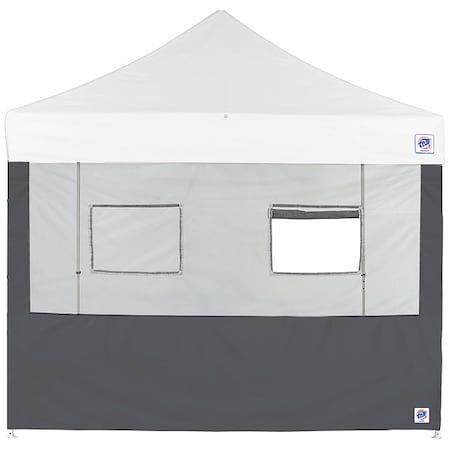 E-Z Up Food Booth Sidewall, Gray, 8 ft W, 8 ft H SW3FB8FXTMC2WSG