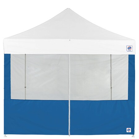 E-Z Up Food Booth Middle Zipper Sidewall, Blue SW3FBFXTM8RB