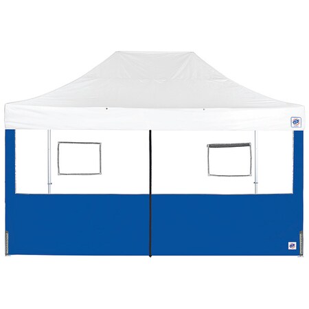 E-Z Up Food Booth Middle Zipper Sidewall, Blue SW3FBFXTM15RB