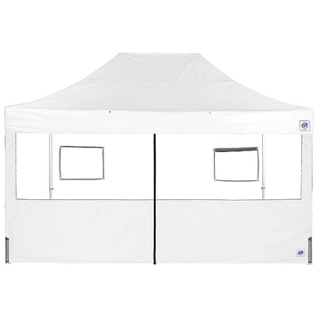 E-Z Up Food Booth Middle Zipper Sidewall, White SW3FBFXTM15WH