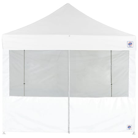 E-Z Up Food Booth Middle Zipper Sidewall, White SW3FBFXTM10WH