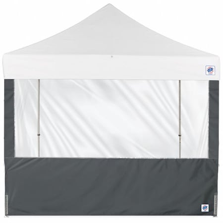 E-Z Up Panorama Sidewall, Gray, 8 ft W, 8 ft H SW3P8FXTSG