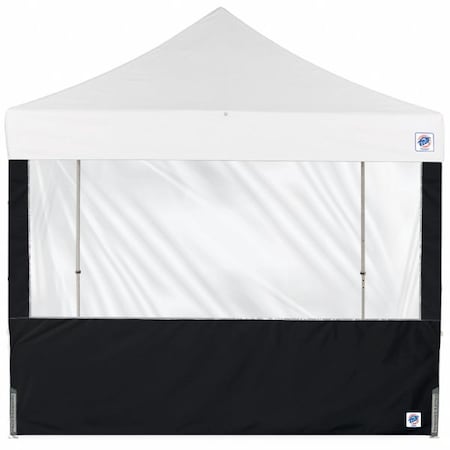 E-Z Up Panorama Sidewall, Black, 8 ft W, 8 ft H SW3P8FXTBK