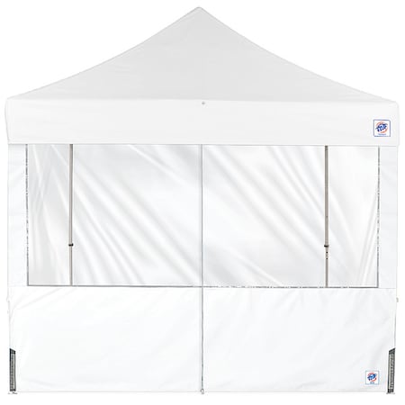 E-Z Up Panorama Middle Zipper Sidewall, White SW3PM10FXTWH
