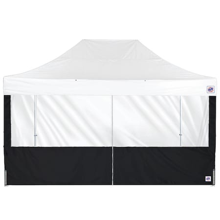 E-Z Up Panorama Middle Zipper Sidewall, Black SW3PM15FXTBK