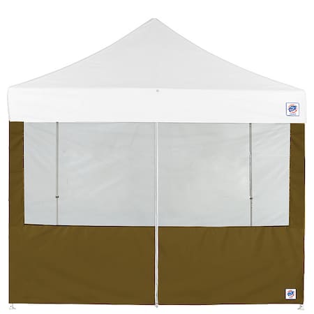 E-Z Up Food Booth Middle Zipper Sidewall, Green SW3PRFBMTC13OD