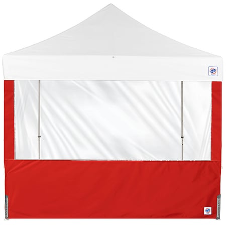 E-Z Up Panorama Sidewall, Red, 10 ft W, 10 ft H SW3P10FXTRD