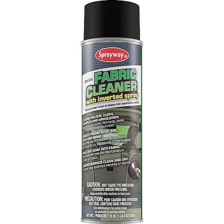 Sprayway 20 Oz. Fabric Cleaner with inverted spray Can, Aerosol SW558