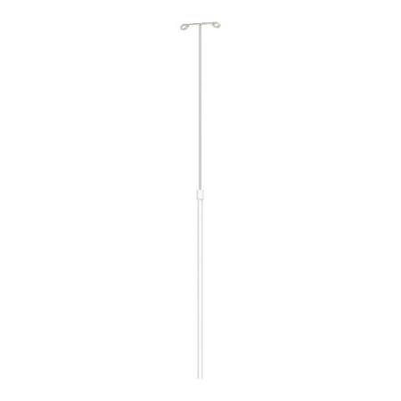 Metro IV Pole, Polymer, 1 in W, Silver SXRIV