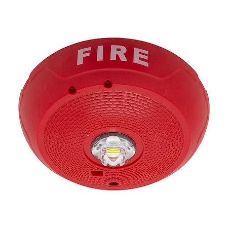 System Sensor Fire Alarm Strobe, Indoor, Plastic, Red SCRLED