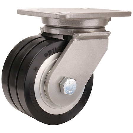 Hamilton Plate Caster, Swivel, Polyurethane, 7 1/2"H S-CH-63SWF70D